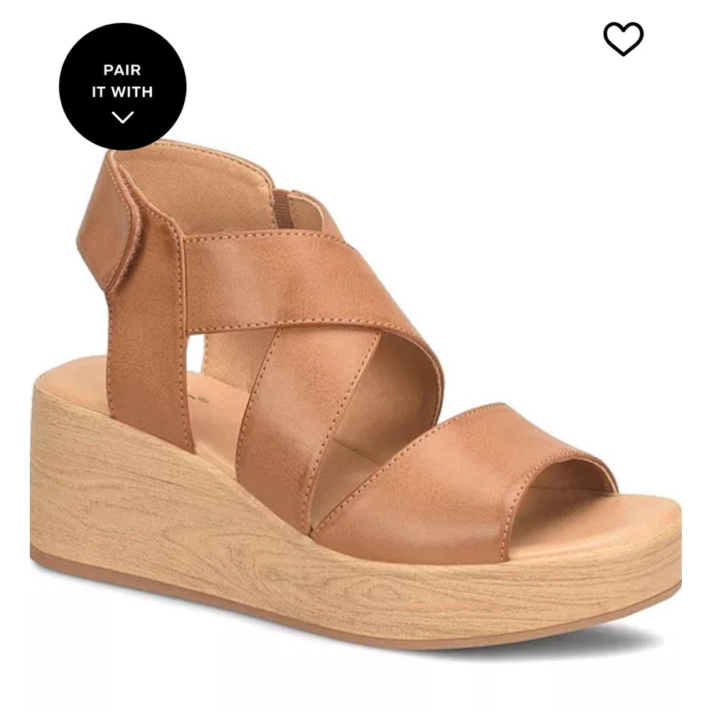 b.o.c. Tan Wedge Sandals